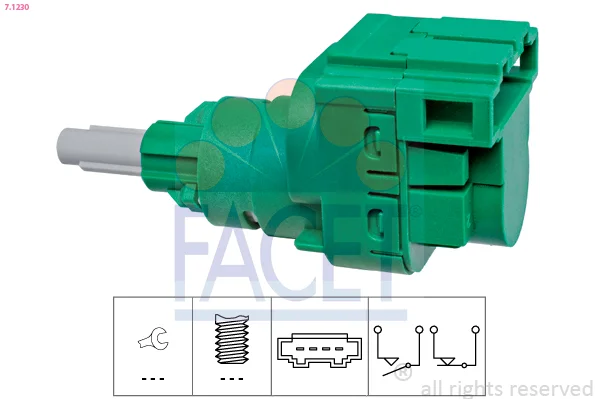Spinac brzdoveho svetla FACET 7.1230