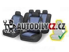 DO 31678 Potahy sedadel sada 9ks POLY modré AIRBAG 91734
