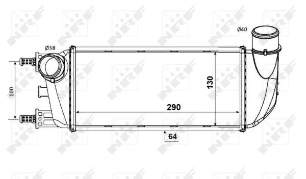 Chladič turba NRF 30773 Chladič turba NRF 30773