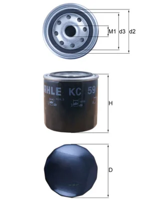 Palivový filtr KNECHT KC59