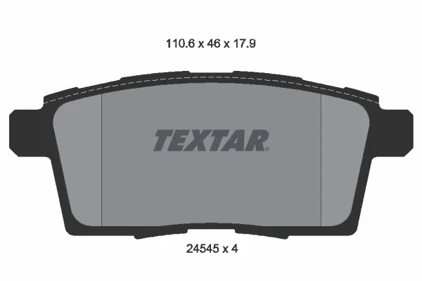 Sada brzdových destiček, kotoučová brzda TEXTAR 2454501