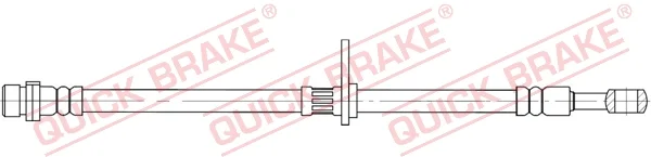 Brzdová hadice QUICK BRAKE 58.853 – OE 01464T1GG00