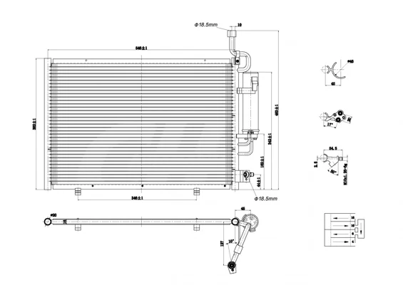 CHLADIČ DO KLIMAT.FORD FIESTA 12- HART 629983