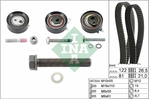 ozubení,sada rozvodového řemene Schaeffler INA 530048410