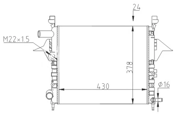 CHLADIČ TWINGO 1.2 96- HART 602162