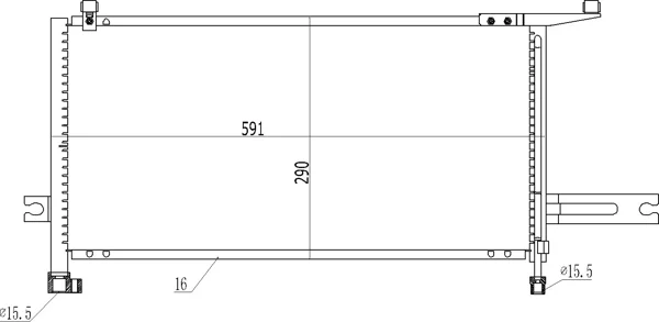CHLADIČ KLIMATIZ.MICRA 98-02 HART 614545 – OE 92110-6F600