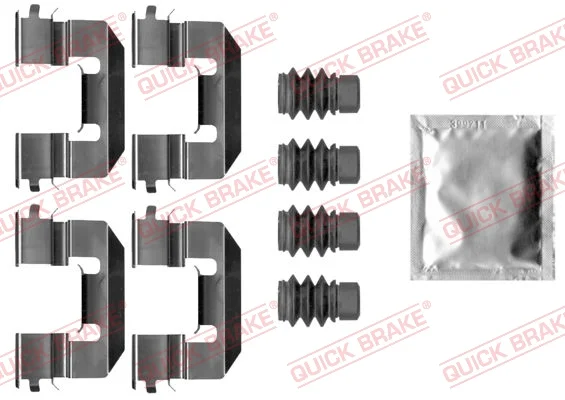 Sada prislusenstvi, oblozeni kotoucove brzdy QUICK BRAKE 109-0038