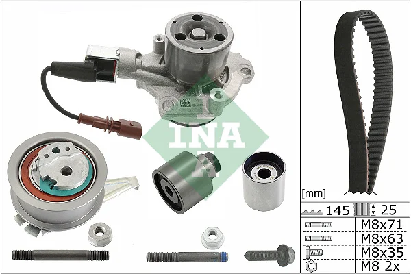 Vodní pumpa + sada ozubeného řemene Schaeffler INA 530069930