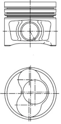 Píst KOLBENSCHMIDT 40409610