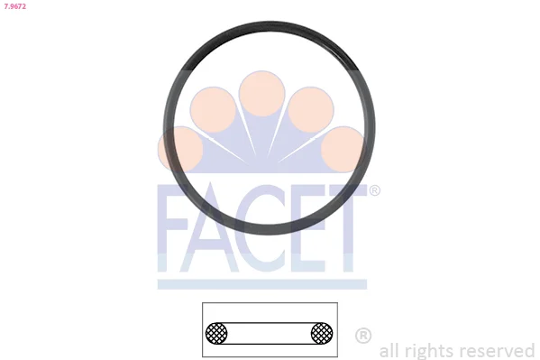 Těsnění, termostat FACET 7.9672 – OE 06B121119B Těsnění, termostat FACET 7.9672 – OE 06B121119B