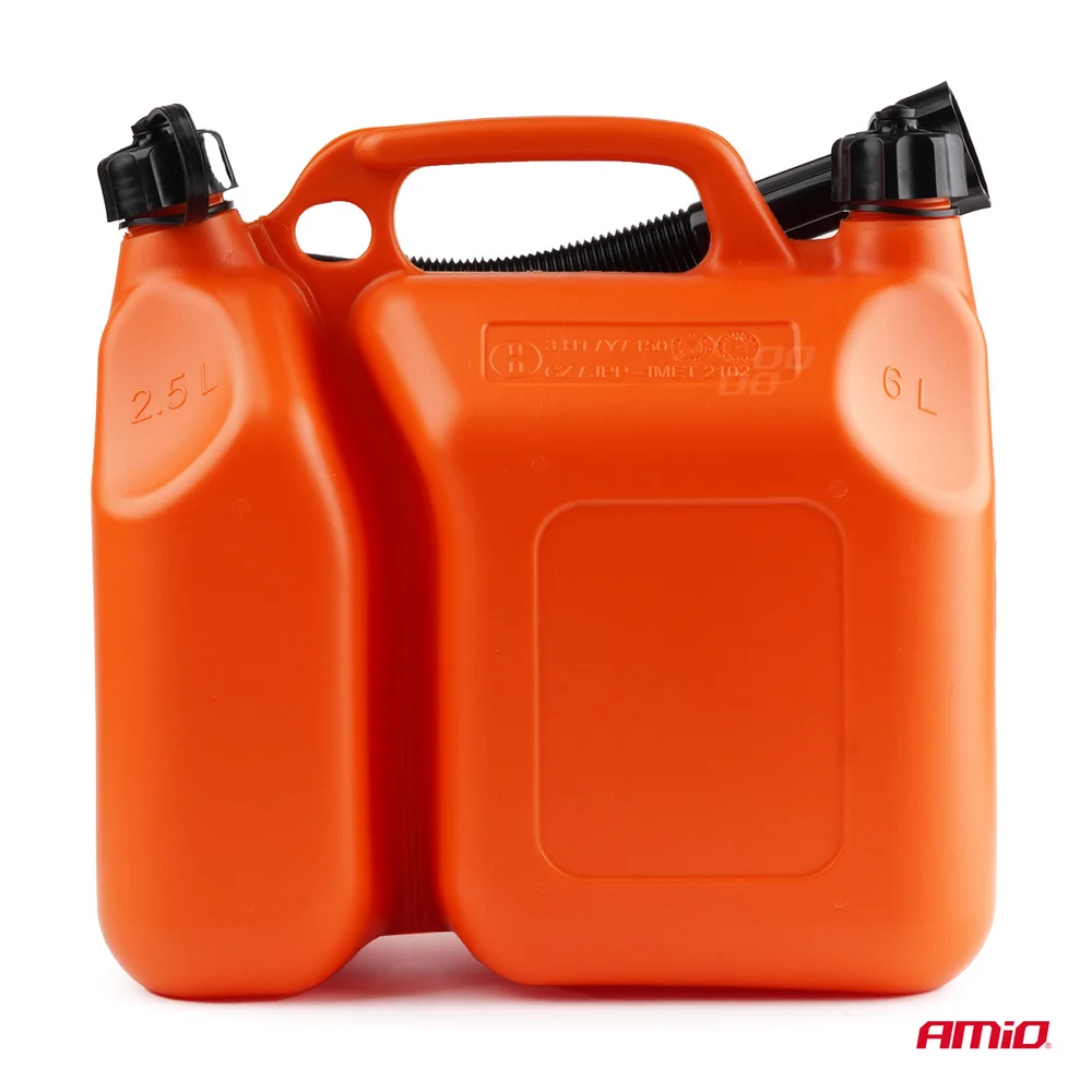 Kanystr na benzín dvoukomorový plastový 6L + 2,5L AMIO 03208 - Obrázek 2