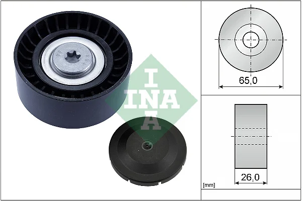 Vratna/vodici kladka, klinovy zebrovy remen Schaeffler INA 532074810