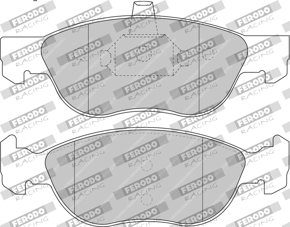 Sada brzdových destiček, kotoučová brzda FERODO RACING FCP1056H