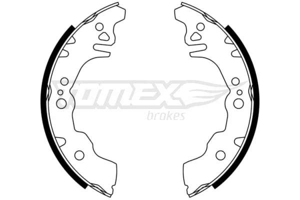 Sada brzdových čelistí Tomex Brakes TX23-08