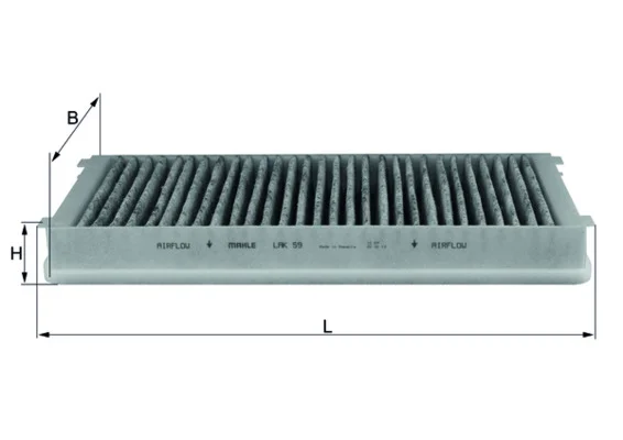 Filtr, vzduch v interiéru KNECHT LAK59 Filtr, vzduch v interiéru KNECHT LAK59