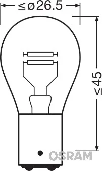 Zarovka, parkovaci / obrysove svetlo ams-OSRAM 7240
