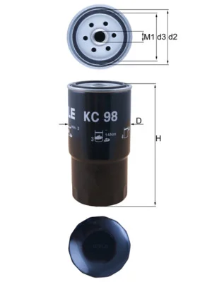 Palivový filtr KNECHT KC98