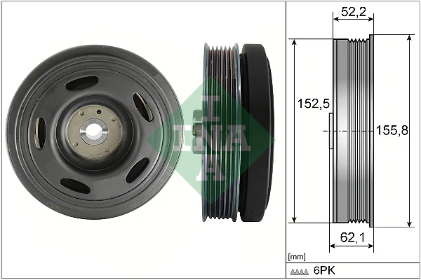 Řemenice, klikový hřídel Schaeffler INA 544051510