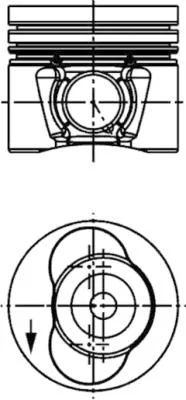 Píst KOLBENSCHMIDT 40734600