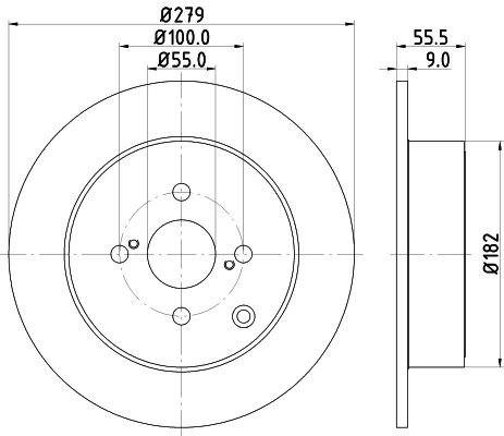Brzdový kotouč HELLA 8DD355110-511