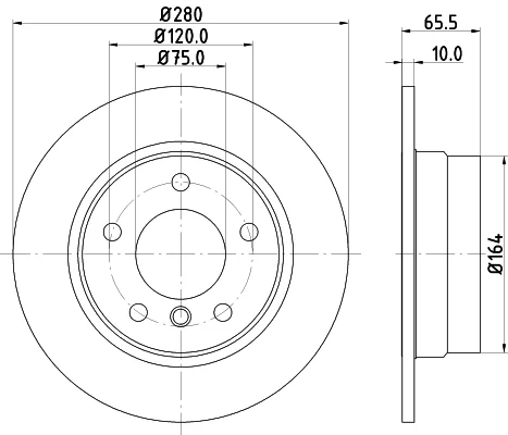 Brzdový kotouč HELLA 8DD355128-351