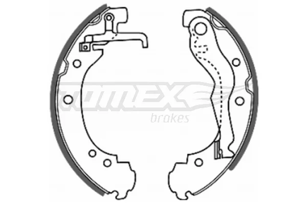Sada brzdových čelistí Tomex Brakes TX20-47