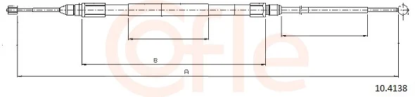 Tazne lanko, parkovaci brzda COFLE 10.4138 – OE 34406760443