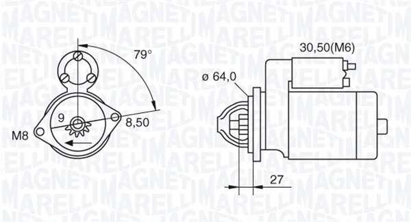 Startér MAGNETI MARELLI 063280045010