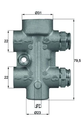 Termostat, chlazení oleje MAHLE TO880