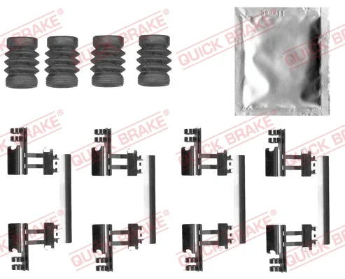 Sada prislusenstvi, oblozeni kotoucove brzdy QUICK BRAKE 109-0027