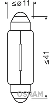 Zarovka, dverni svetlo ams-OSRAM 6424