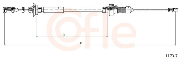 Lanko plynu COFLE 1173.7 – OE 1305134080 Lanko plynu COFLE 1173.7 – OE 1305134080