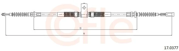 Tazne lanko, parkovaci brzda COFLE 17.0377 – OE 36531MB00B
