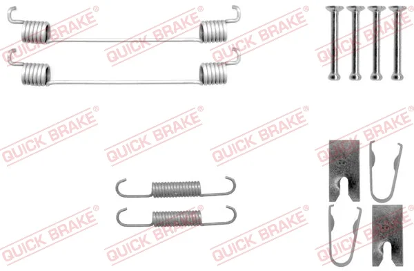 Sada příslušenství, brzdové čelisti QUICK BRAKE 105-0042 Sada příslušenství, brzdové čelisti QUICK BRAKE 105-0042