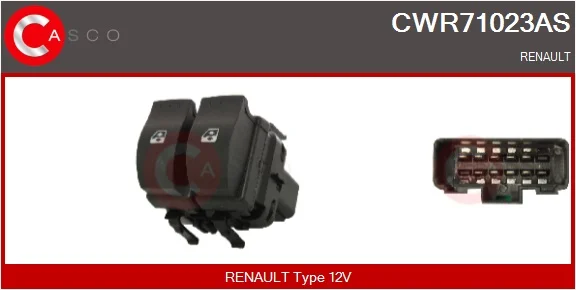 Spínač, zvedací zařízení oken CASCO CWR71023AS