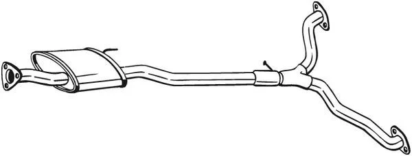BS 285-387 Střední tlumič výfuku BOSAL