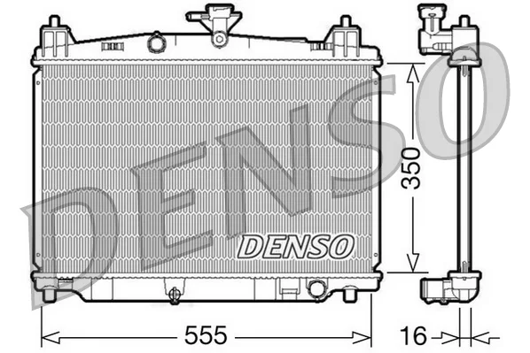 Chladič, chlazení motoru DENSO DRM44016