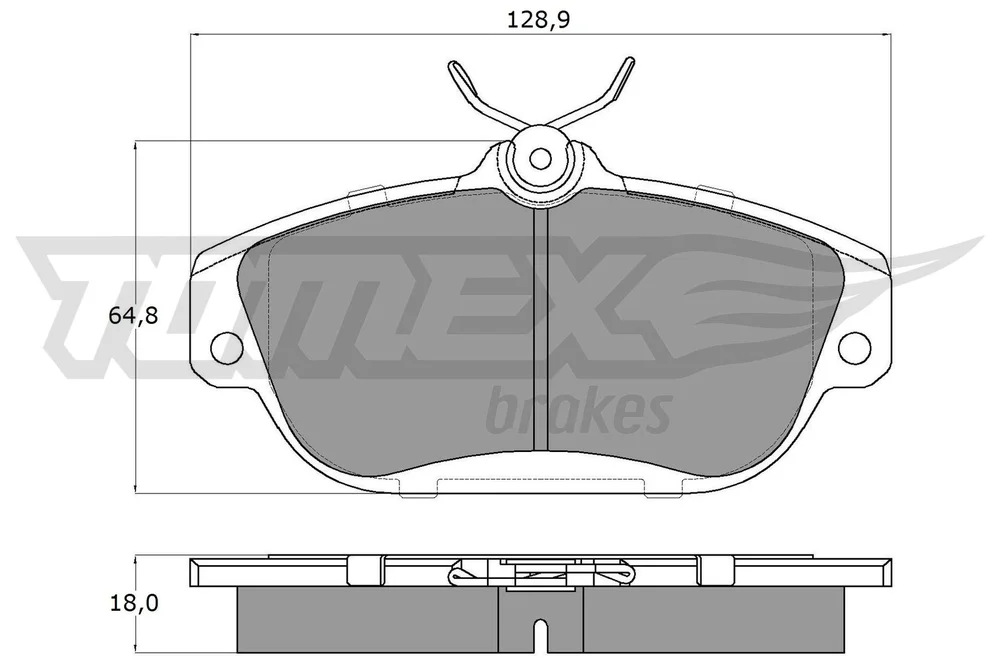 Sada brzdových destiček, kotoučová brzda Tomex Brakes TX14-01