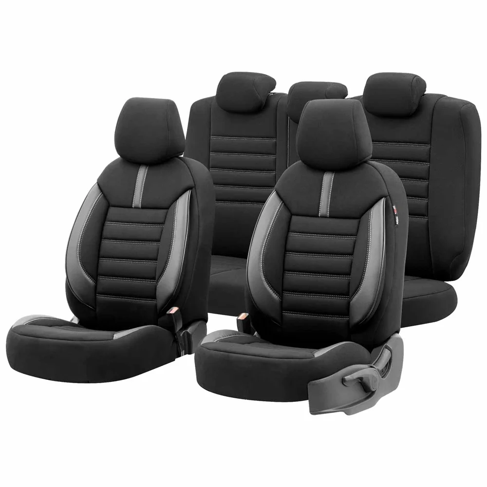 Sada autopotahů OTOM LIMITED 102 BLACK/GREY 3-ZIP OT74048