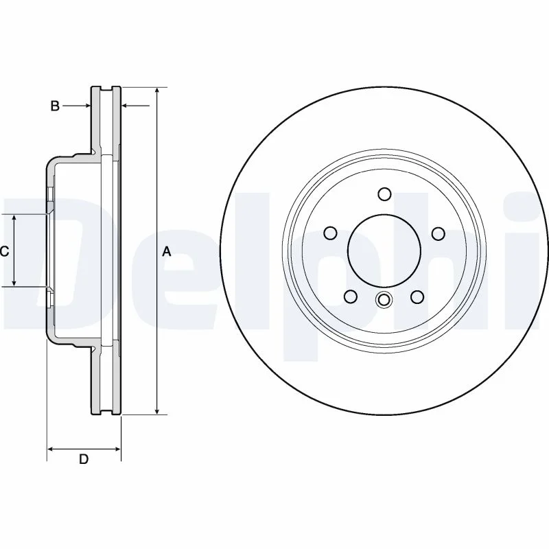 Brzdový kotouč DELPHI BG9163C – OE 34116763824