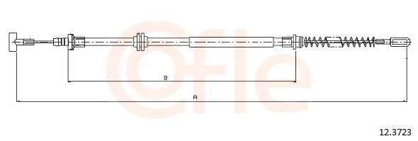 Tazne lanko, parkovaci brzda COFLE 12.3723 – OE 504347504