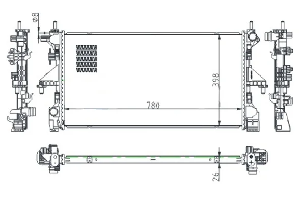 CHLADIČ FIAT DUCATO 06- HART 643013