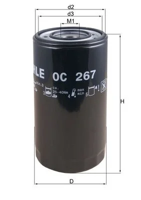 Olejový filtr MAHLE OC267