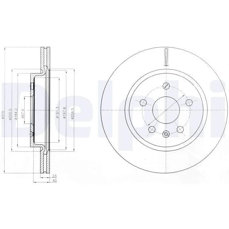 Brzdový kotouč DELPHI BG4190