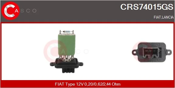 Odpor, vnitřní tlakový ventilátor CASCO CRS74015GS – OE 46721165 Odpor, vnitřní tlakový ventilátor CASCO CRS74015GS – OE 46721165