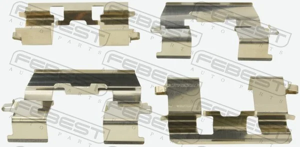 Sada příslušenství, obložení kotoučové brzdy FEBEST 0303-ACCF