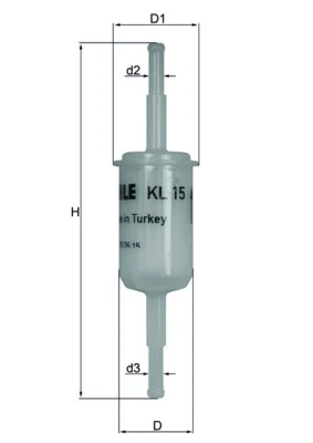 Palivový filtr MAHLE KL15OF
