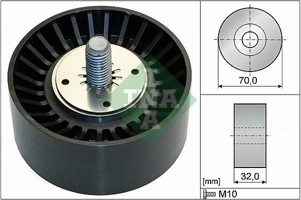 Vratna/vodici kladka, klinovy zebrovy remen Schaeffler INA 532073510