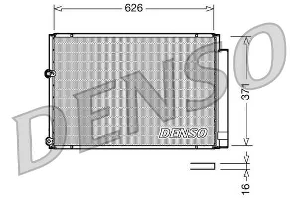 Kondenzátor, klimatizace DENSO DCN50018