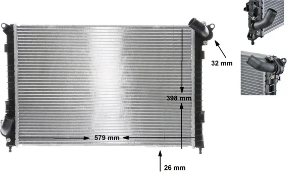 Chladič, chlazení motoru MAHLE CR984000S